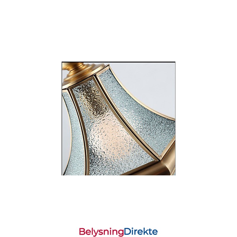 Amerikansk Landlig Liten Anheng I Kobber, Enkelt Glass