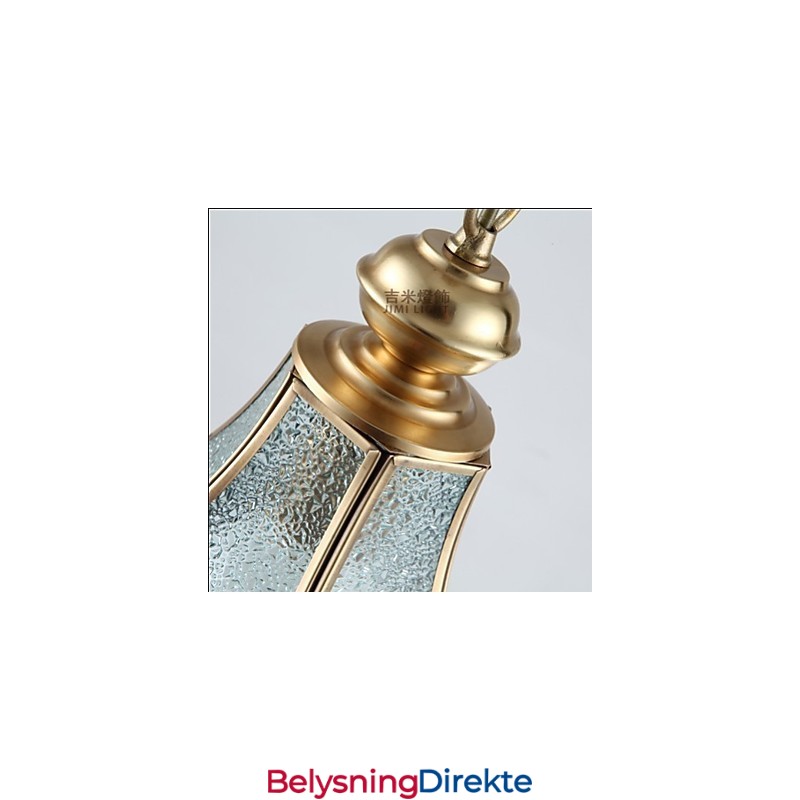 Amerikansk Landlig Liten Anheng I Kobber, Enkelt Glass