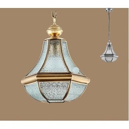 Amerikansk Landlig Liten Anheng I Kobber, Enkelt Glass