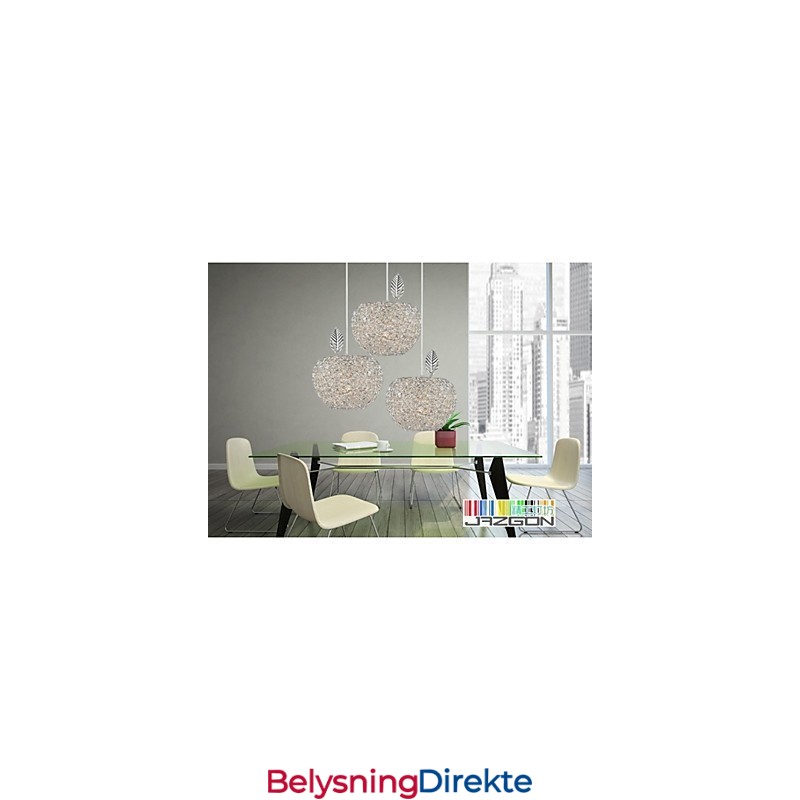 Vevd Aluminiumslysekrone Med Tre Hodelamper Apple A