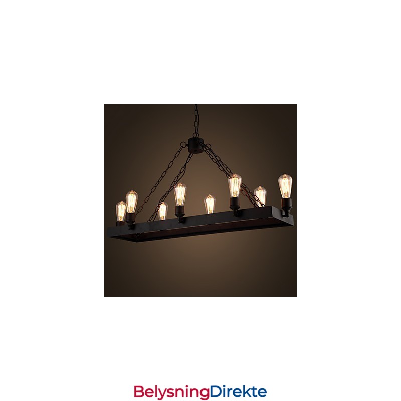 Moderne Retro Loft Lysekrone Amerikansk Landlig Lysekrone Kreativ Industriell Kafé Lampelys