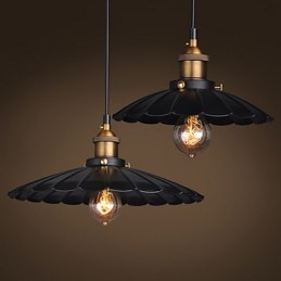 Retro Klassisk Europeisk Stil Pendellampe Metall Kunst Droplight