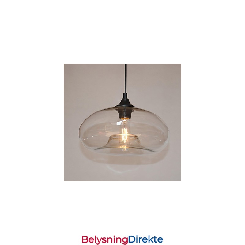 Moderne Karakteristisk 1-Lyss Pendellampe Med Gjennomsiktig Skjerm