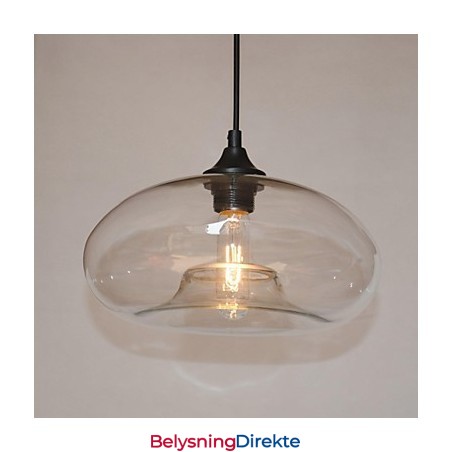 Moderne Karakteristisk 1-Lyss Pendellampe Med Gjennomsiktig Skjerm