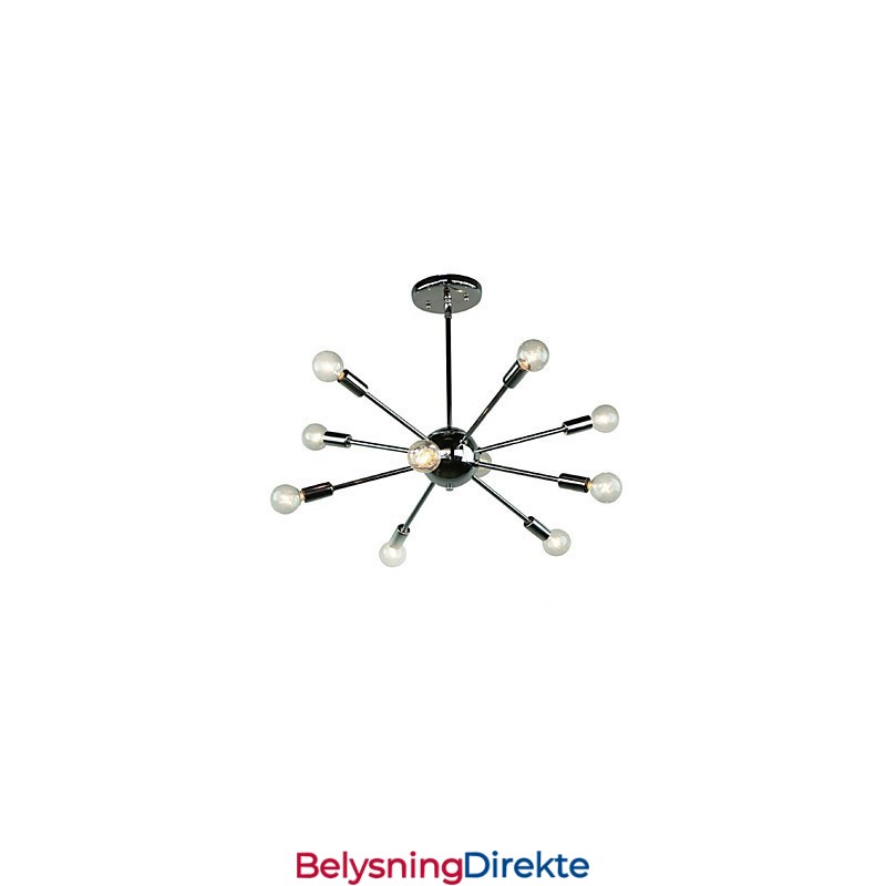 Landlig Mini-Stil Anhengslampe I Forkrommet Metall