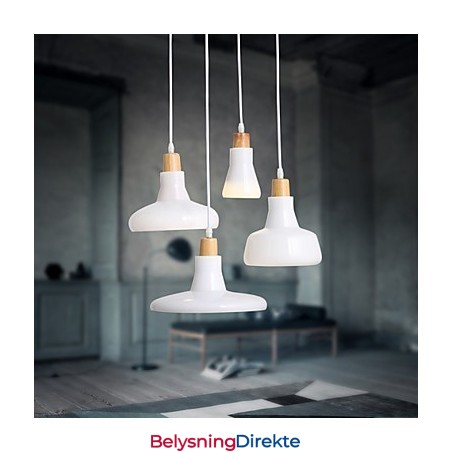 Kreativ Karakteristisk Pendellampe Med 4 Lys Og Jernskjerm