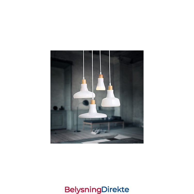 Kreativ Karakteristisk Pendellampe Med 4 Lys Og Jernskjerm