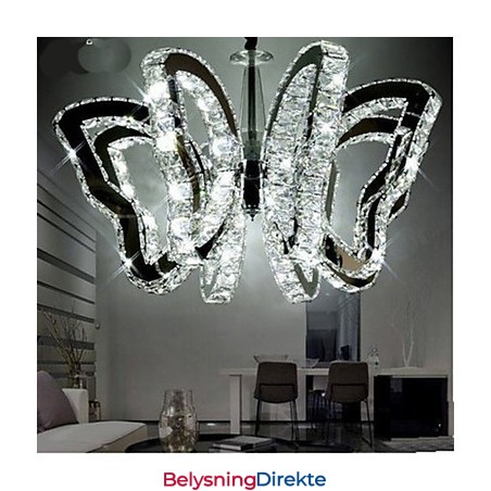 Sommerfugllampe Moderne Luksus Krystalllampe