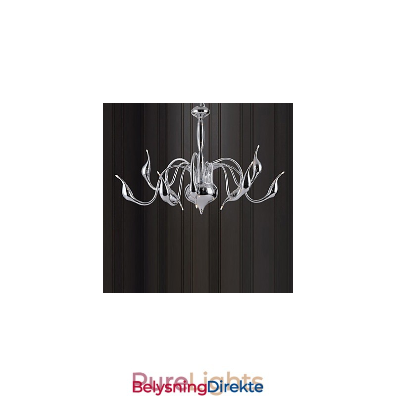 Moderne, Samtidskunstnerisk Galvanisert Metalllysekrone