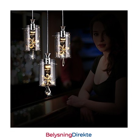 Moderne Samtids Krystall Andre Glass Pendellampe