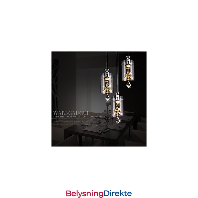 Moderne Samtids Krystall Andre Glass Pendellampe