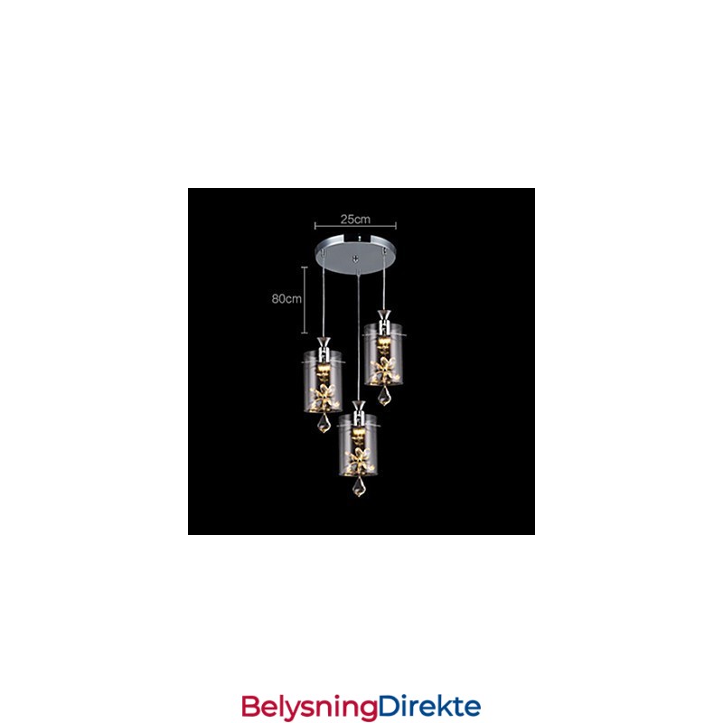 Moderne Samtids Krystall Andre Glass Pendellampe