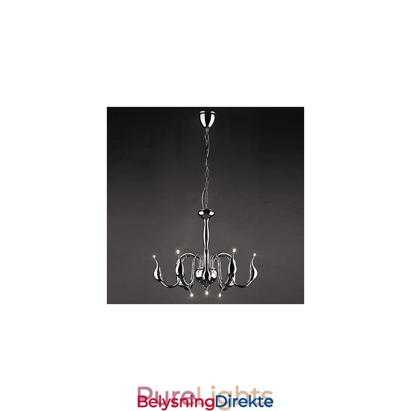 Moderne, Samtidskunstnerisk Galvanisert Metalllysekrone