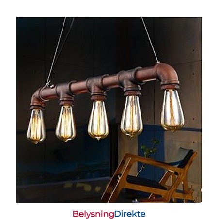 Amerikansk Landlig Industriell Veranda Loftsrør Droplight