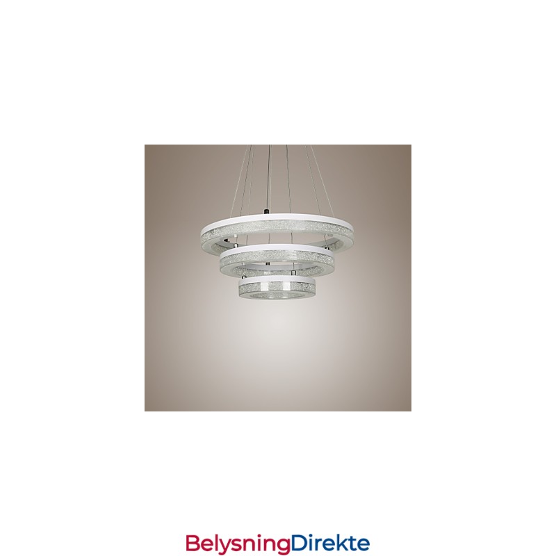 Krystall Pendellampe Moderne Lampe Med Tre Ringer
