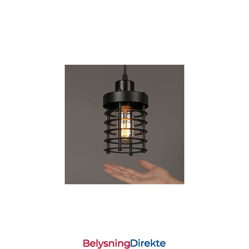 Retro Sirkel Av Enkle Hodelamper Og Lanterner Karakterkunst Lysekronelampe