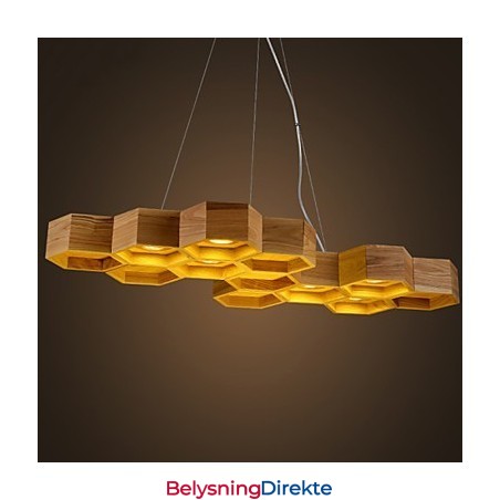 Designer Art Individuality Lysekrone Enkel Honeycomb Trelampe