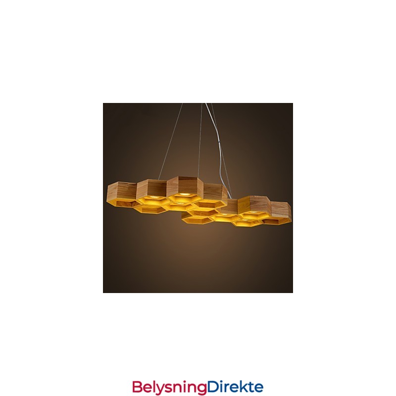 Designer Art Individuality Lysekrone Enkel Honeycomb Trelampe