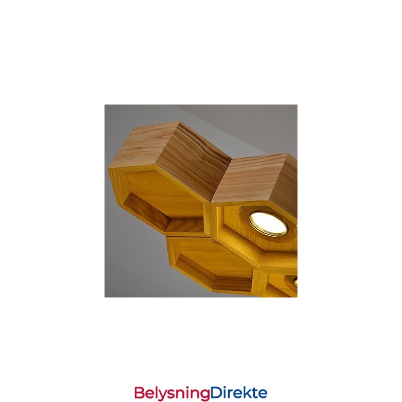 Designer Art Individuality Lysekrone Enkel Honeycomb Trelampe