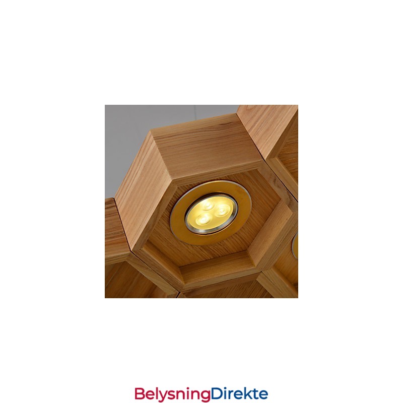 Designer Art Individuality Lysekrone Enkel Honeycomb Trelampe