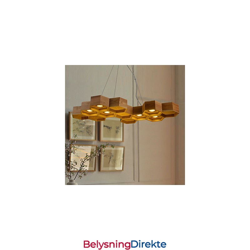 Designer Art Individuality Lysekrone Enkel Honeycomb Trelampe