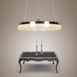 Krystall Pendellampe Gyllen Moderne Lampe