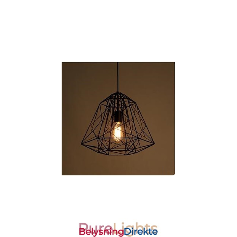 Retro Liten Sittende Smijerns Diamantanhengslampe